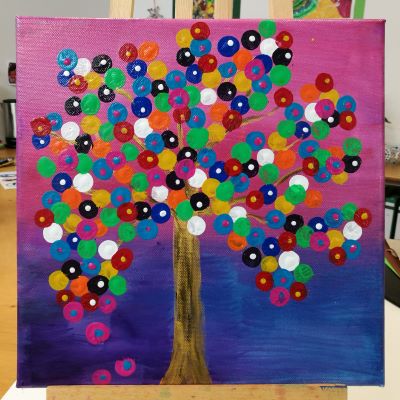 Bunter Baum